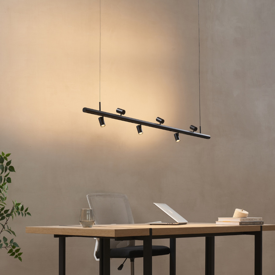Suspension 6 spots LED orientables - LYNE