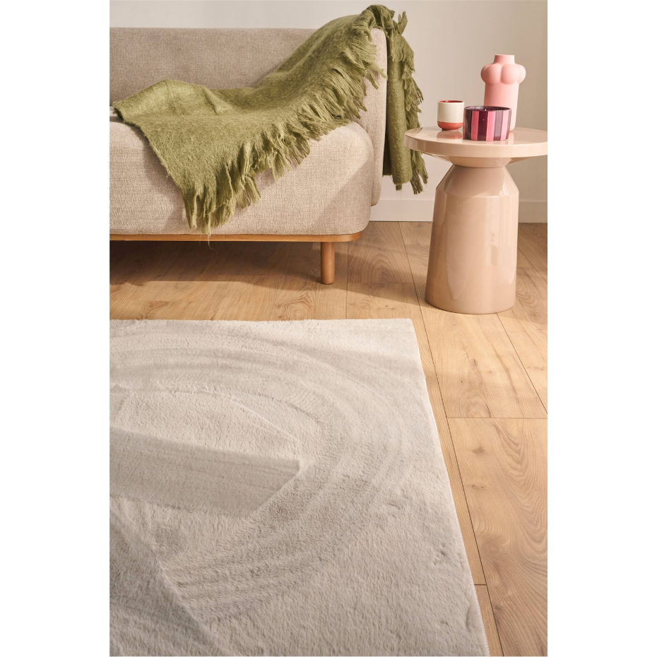Tapis en polyester rectangulaire lavable nube