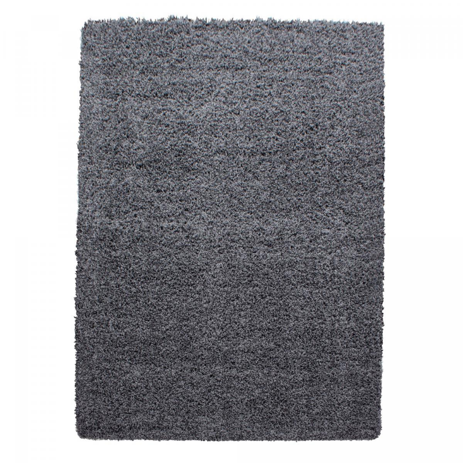 Tapis poils longs shaggy tissé motif uni UNI L