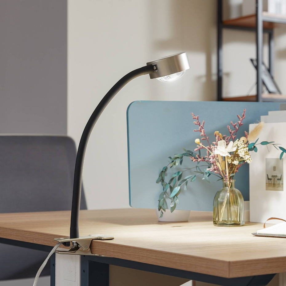 Lampe à pince en métal moderne, Jyla