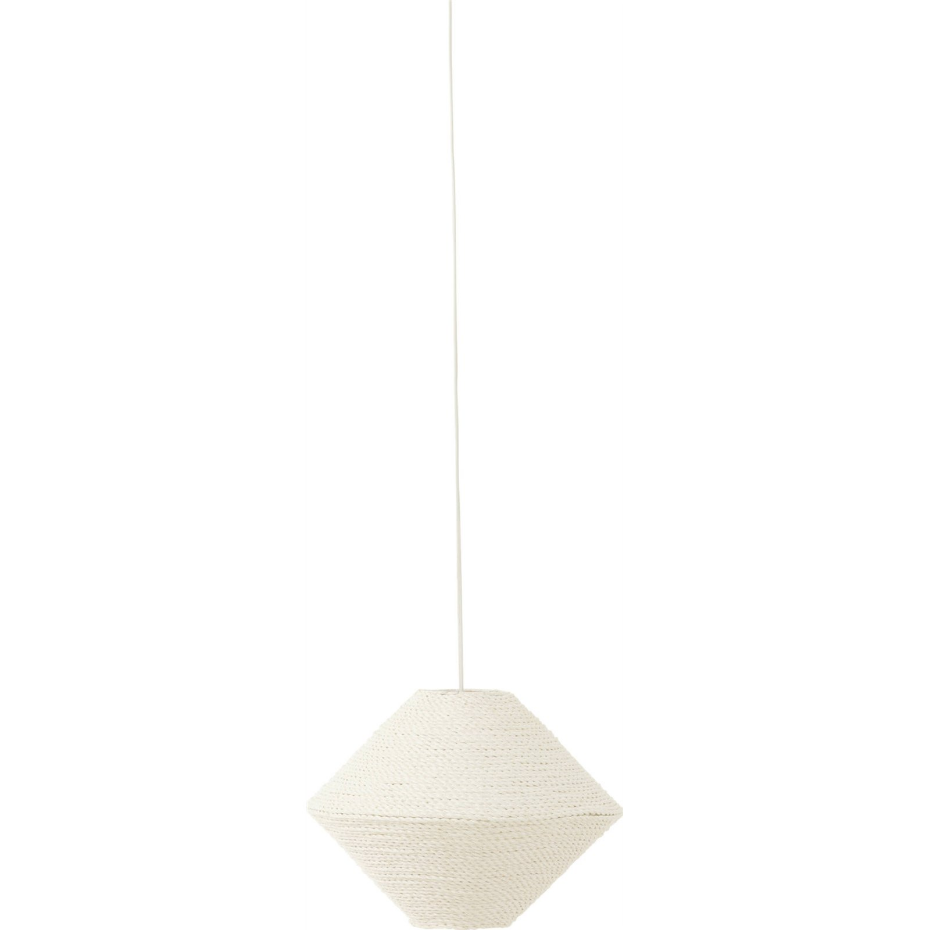 Suspension ronde en raphia forme soucoupe