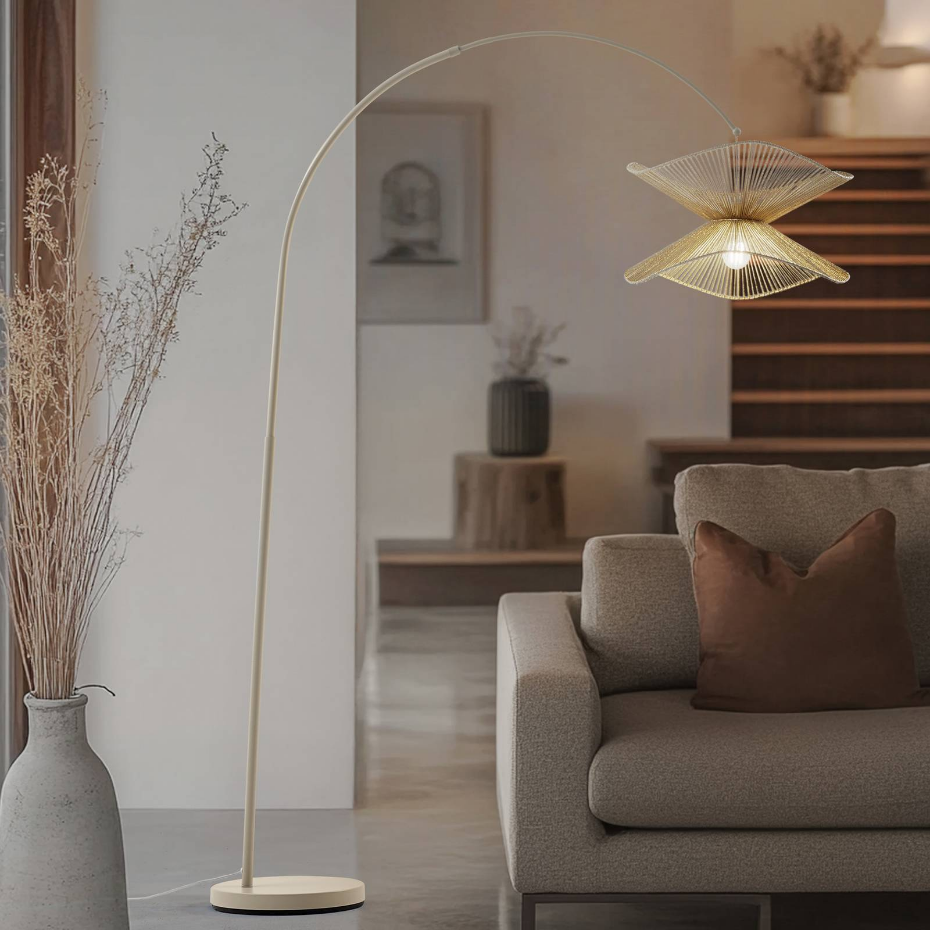 Lampadaire en papier traditionnel, Valdorin