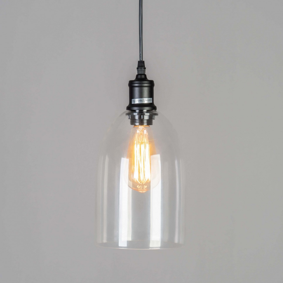 Suspension cloche verre transparent - GLORIA