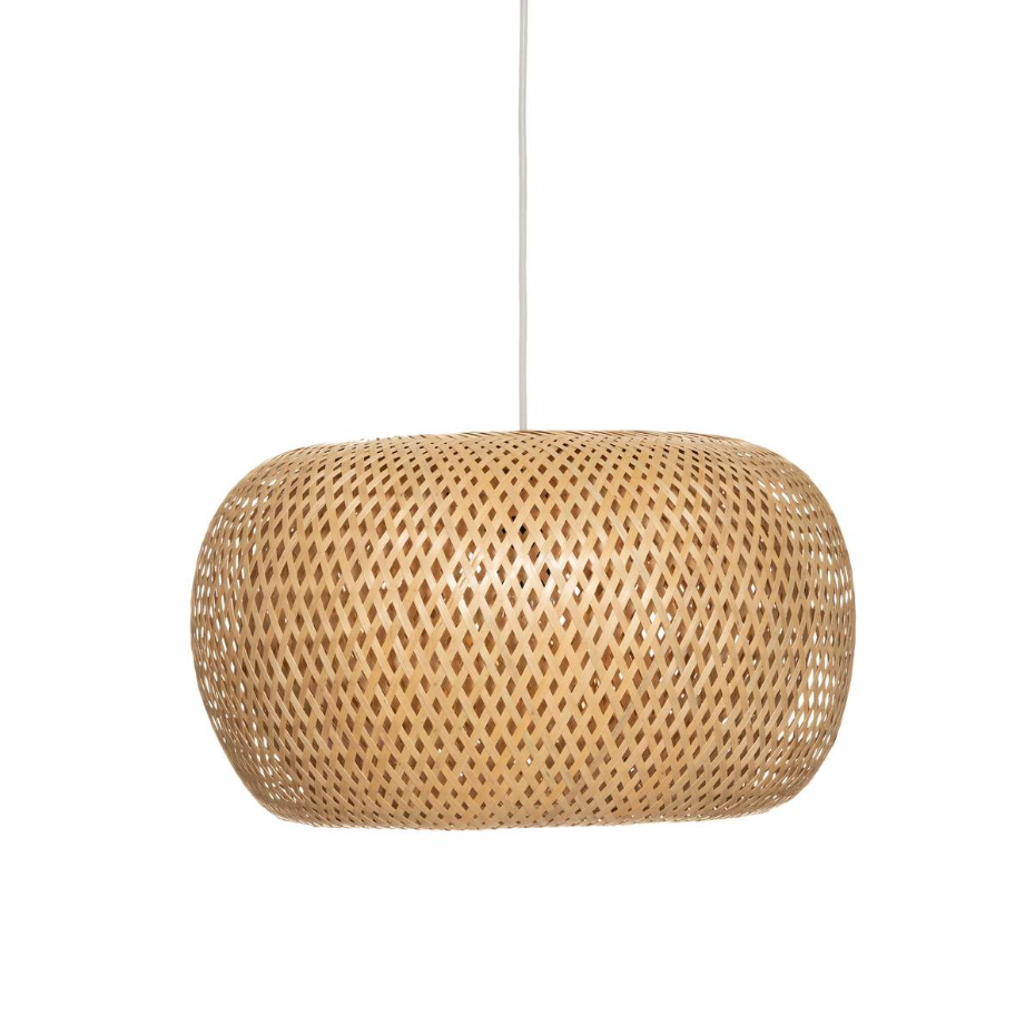 Suspension bambou tressé circulaire NAM