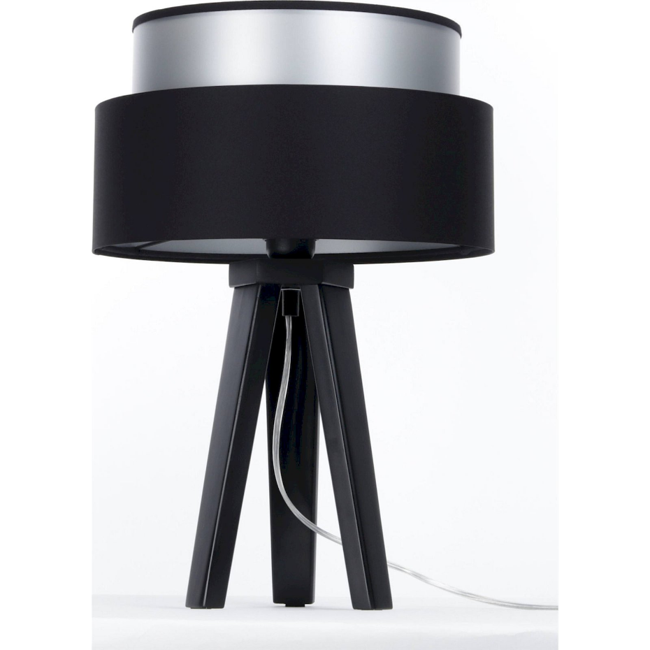 Lampe à poser ronde en PVC abat-jour  Duo ellegant