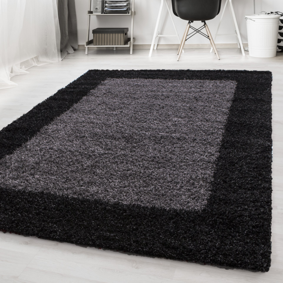 Tapis de salon shaggy bicolore OTTA