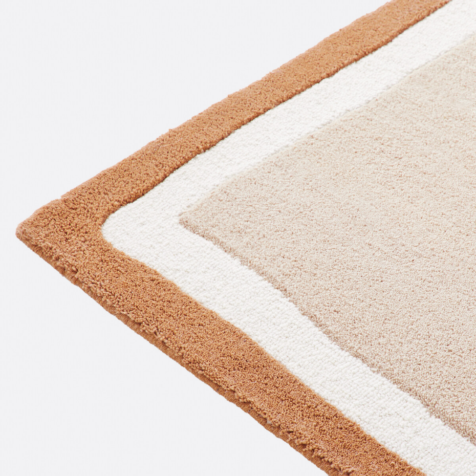 Tapis polyester et laine, Nomia