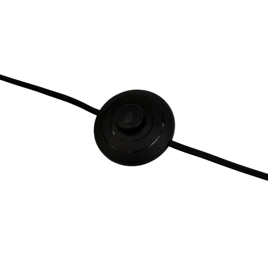 Lampadaire noir à base plate ERIC