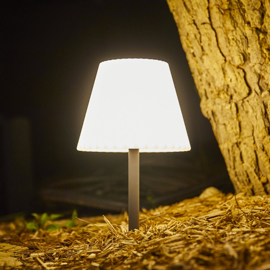 Lampe de table solaire à poser ou à piquer LADY SPIKE H62cm