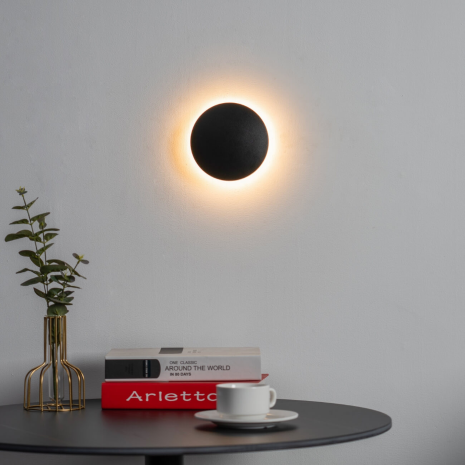 Applique murale ronde et épurée - LUNAR