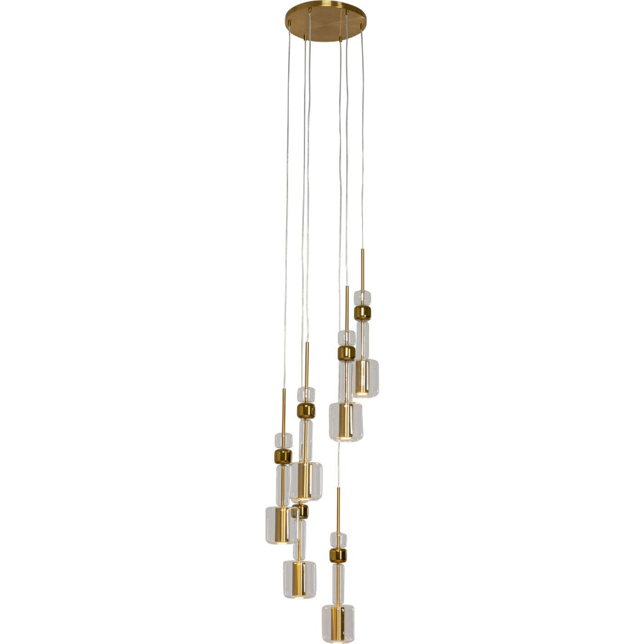 Suspension en verre et acier, CANDY BAR