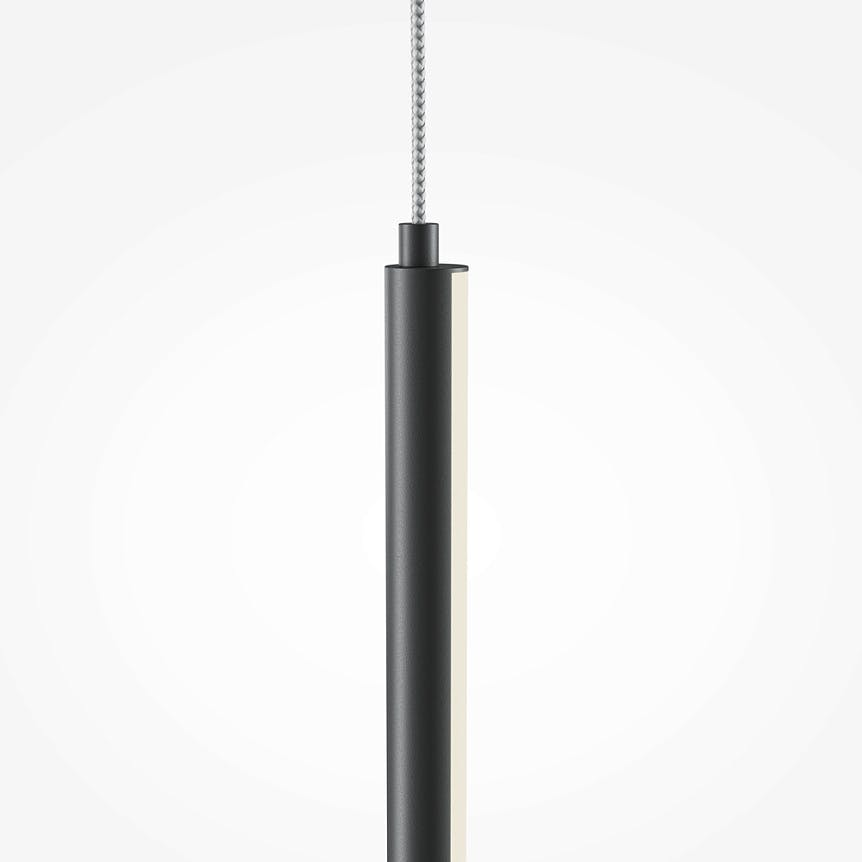 Suspension LED grande tige en métal SALEM