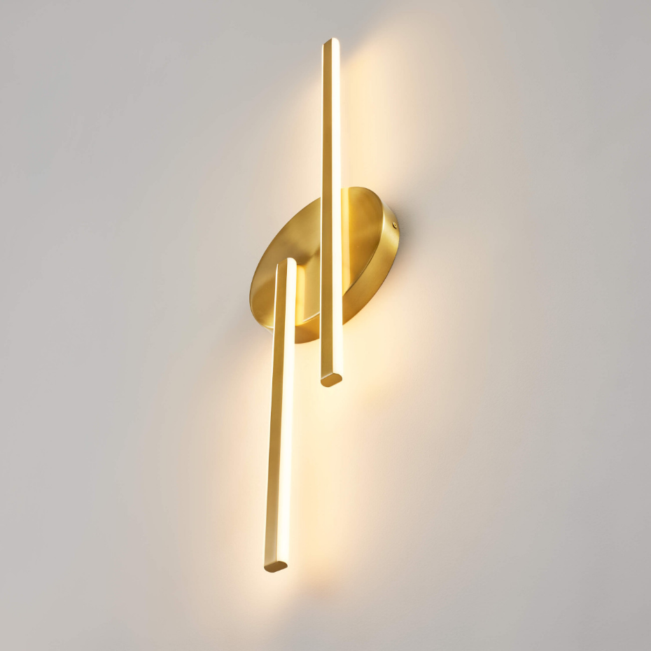 Applique LED minimaliste dorée - PIA