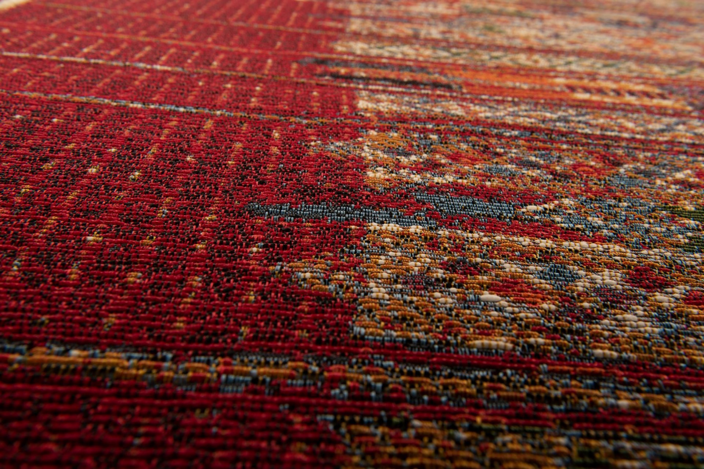 Tapis d'extérieur tissé plat à motifs géométriques - Aurora