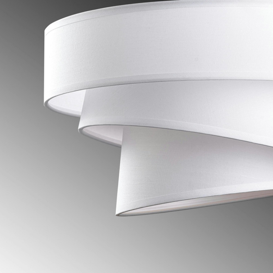 Suspension de chambre design – blanche, effet ruban ZURICH