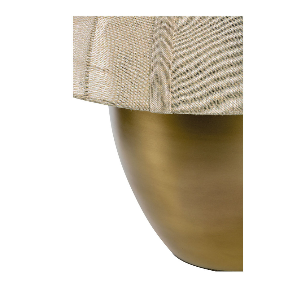 Lampe HÉLOÏSE métal et AJ tissu