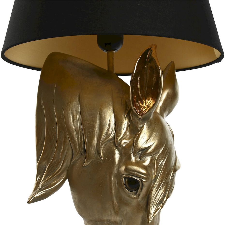 Lampe à poser en résine motif cheval style moderne Moderno