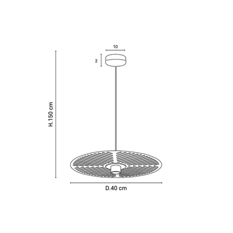 Suspension Laiton Waterlilly Diamètre 40