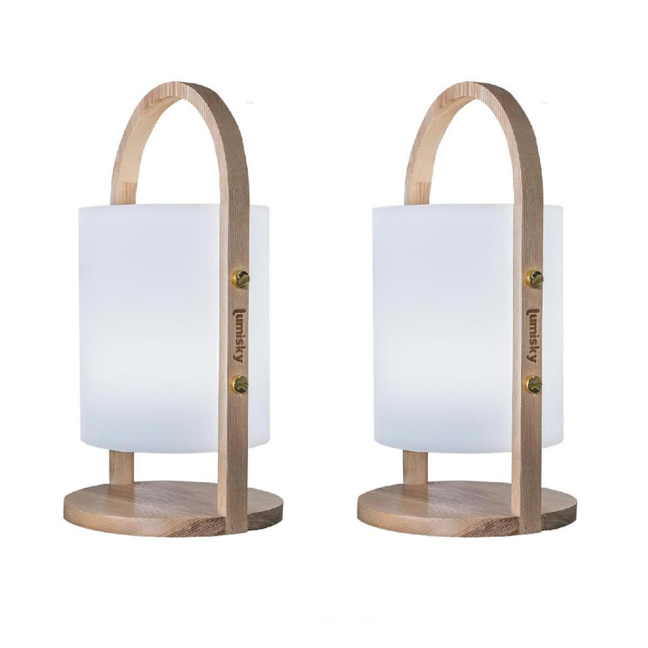 2 Lampe baladeuse sans fil WOODY H37CM