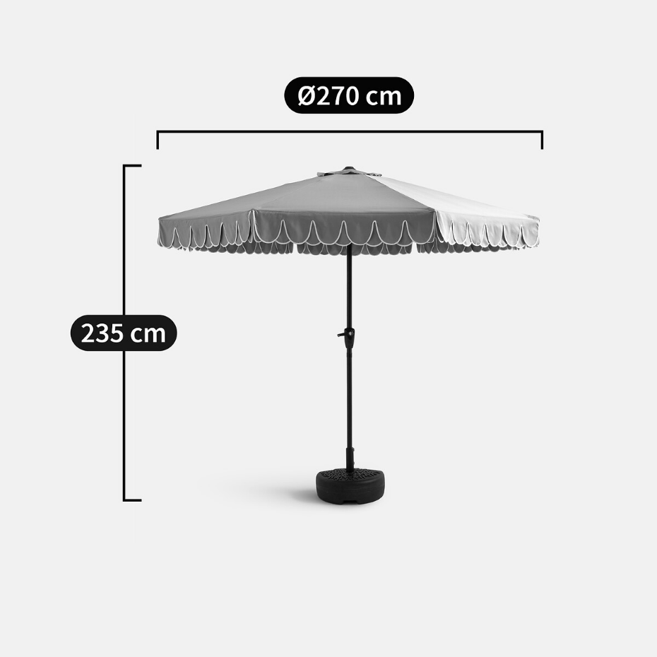 Parasol XXL double volants, Lagoa