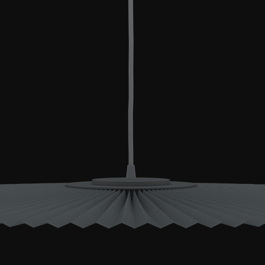 Suspension plafonnier plissée 90 cm, CARMEN