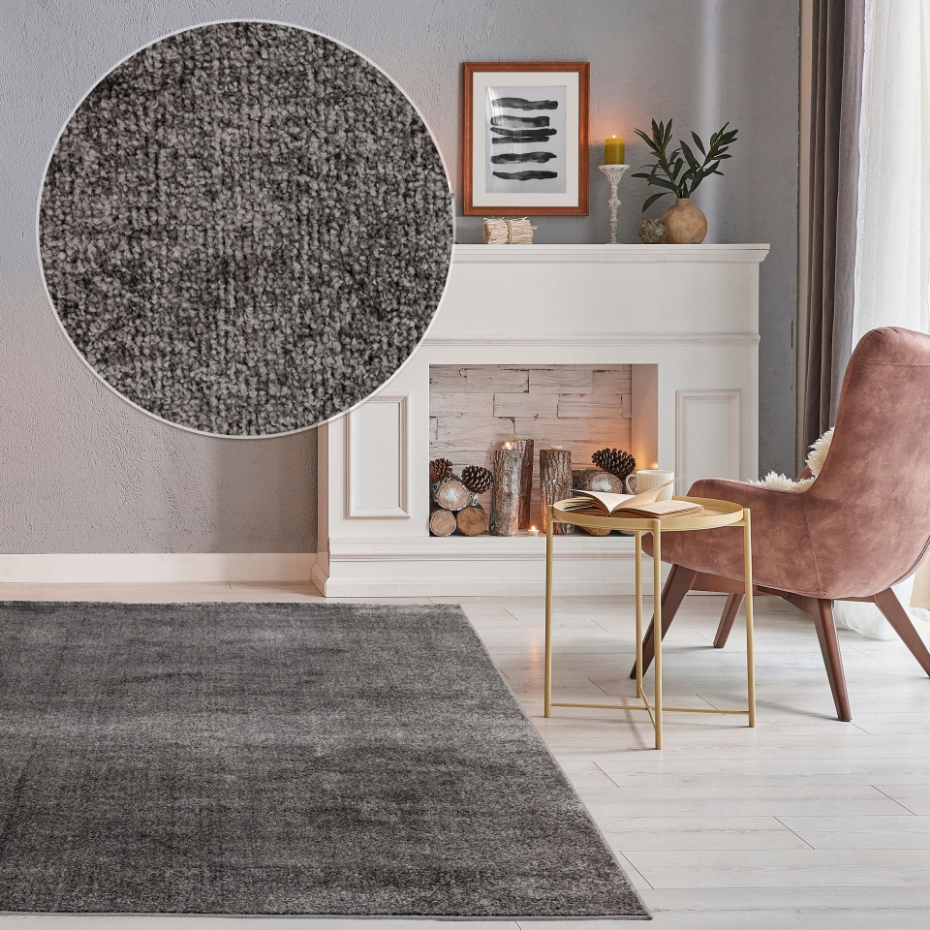 Tapis de salon tissé au design UNI simple - Paola