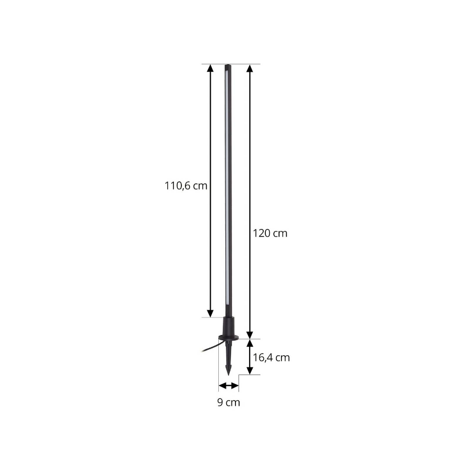 Luminaire extérieur en aluminium moderneLED