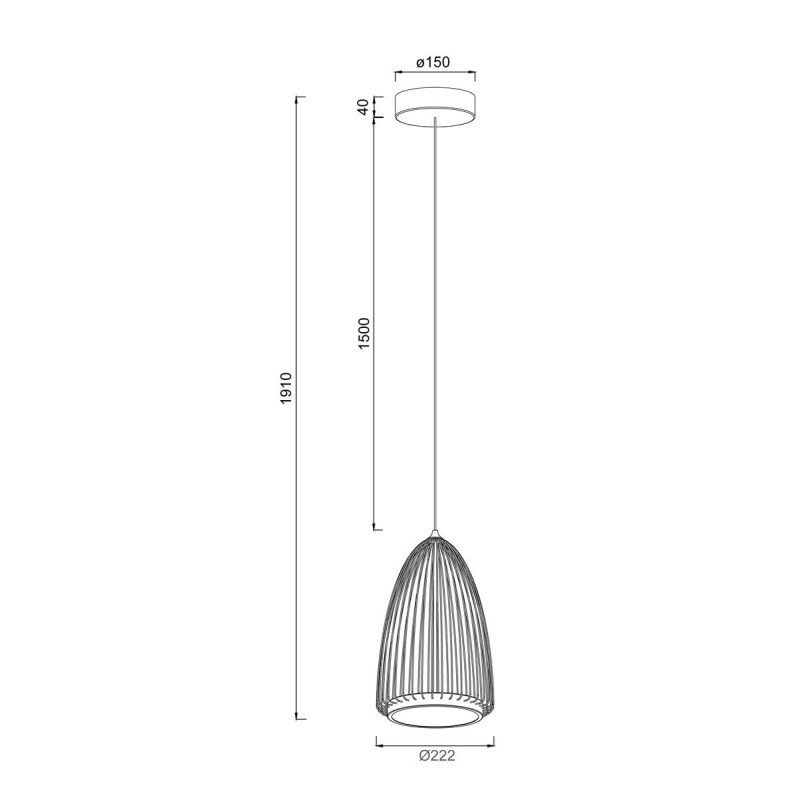 Suspension en métal design, D.22.2 , SMART
