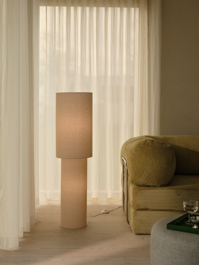 Lampadaire Izara 60  Textile Beige ,  H. 60 - IP20 - E27 /  Nordlux Intérieur