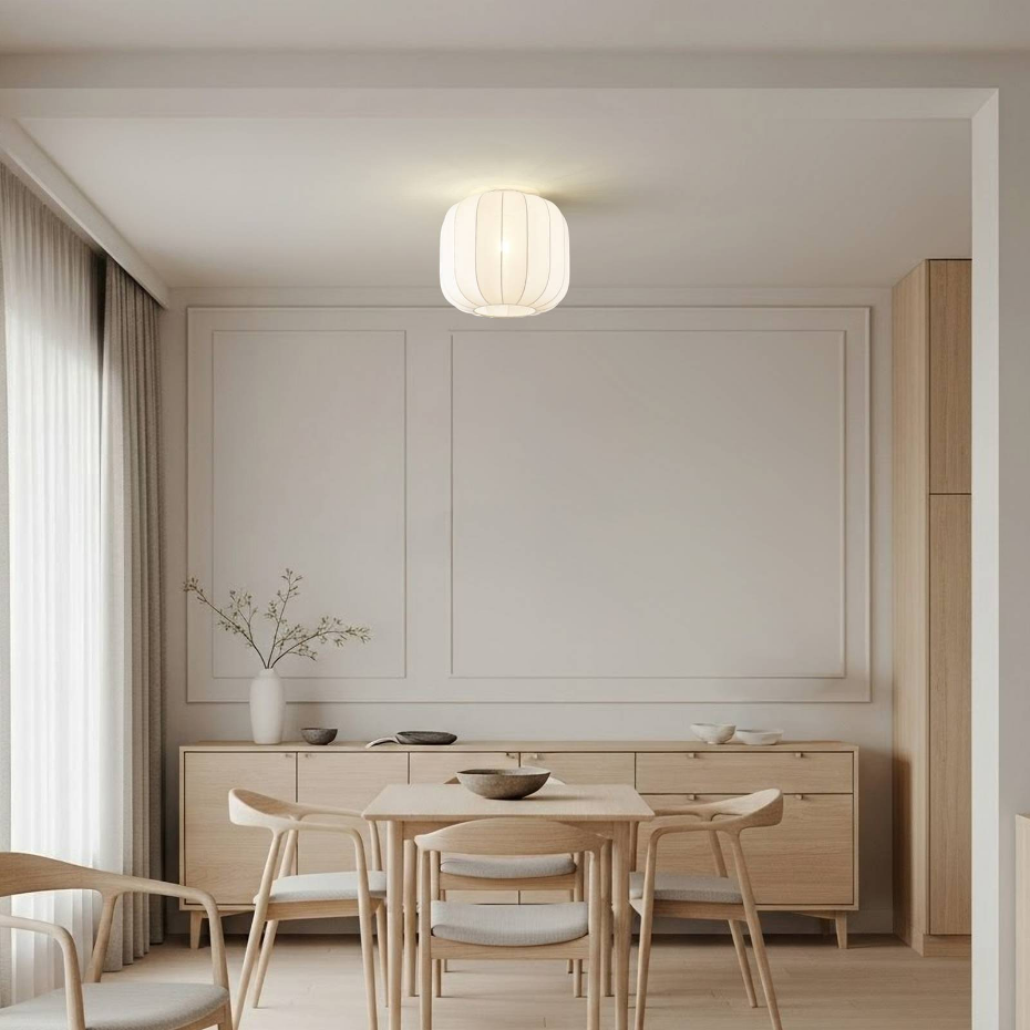Plafonnier en textile scandinave, Helin