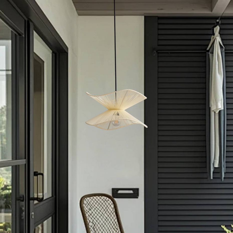 Luminaire extérieur en textile moderne