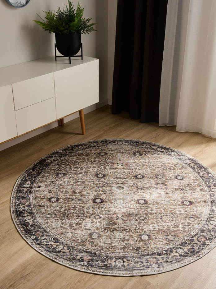 Tapis rond lavables GEORGE