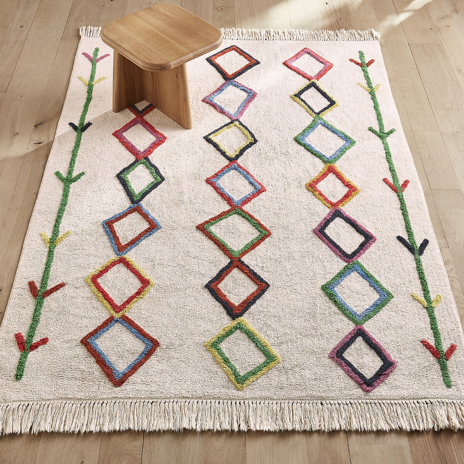 Tapis enfant coton bio style berbère, Dybala