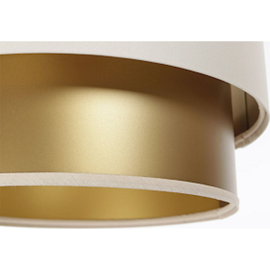 Suspension rectangulaire en PVC intérieur doré Duo ellegant