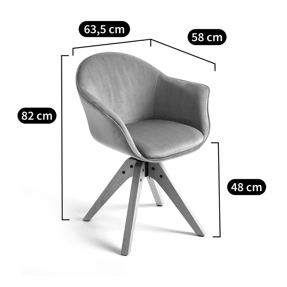 Fauteuil de bureau rotatif, Melona