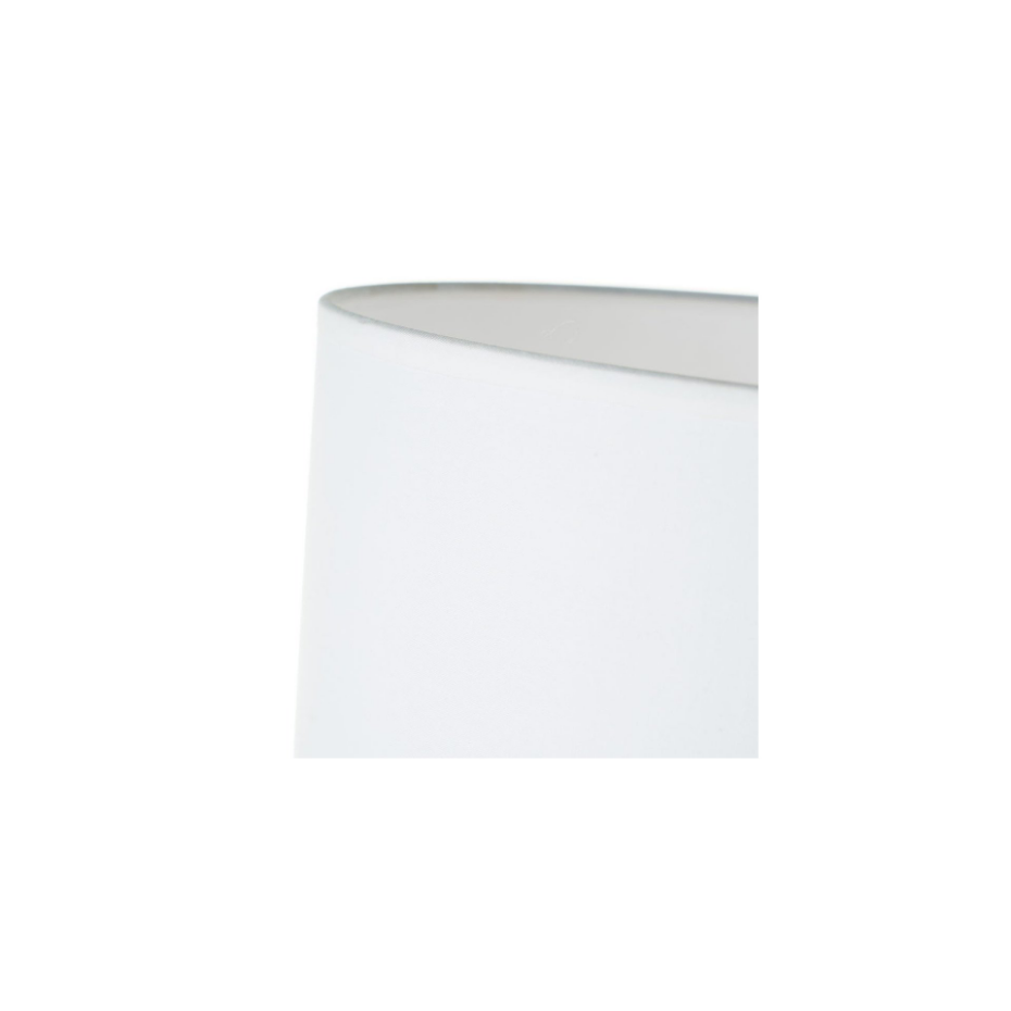Lampe à poser chêne et abat-jour blanc - 30x30x52cm