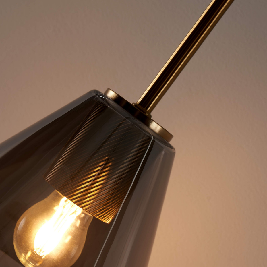 Suspension design en verre fumé – SOLIRIA