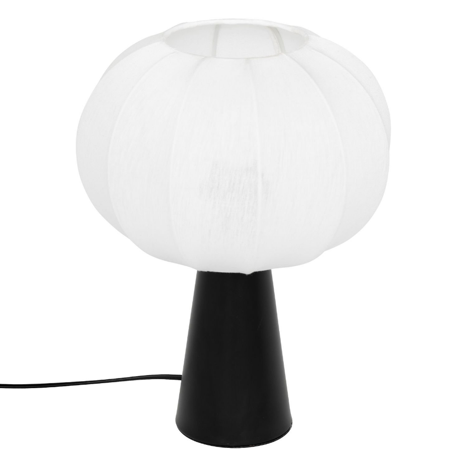 Lampe à poser en métal et coton TOBIE