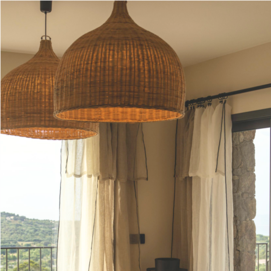 Suspension en rotin MAYA