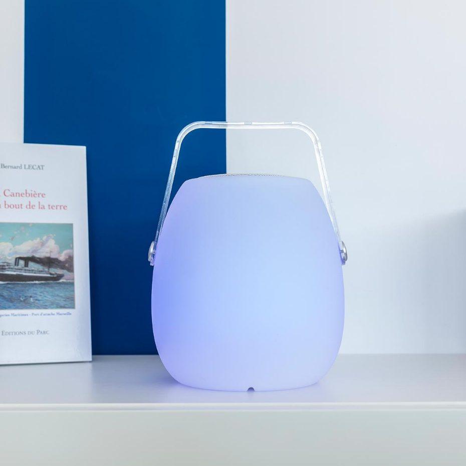 Lampe enceinte bluetooth multicolore SO PLAY H30cm