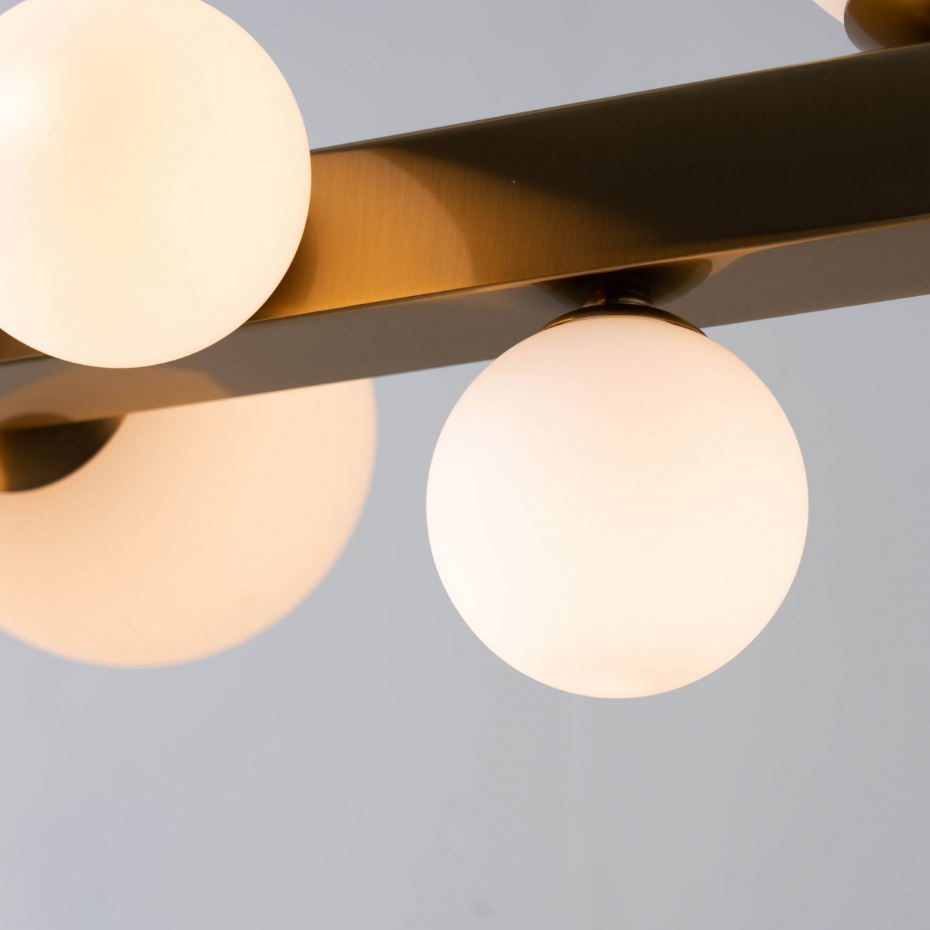 Somptueuse suspension en inox et verre - OROMIA