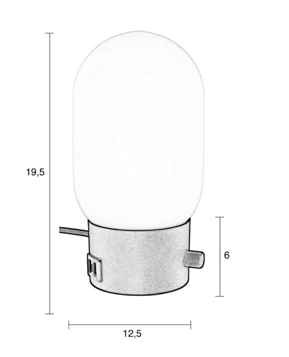 Lampe design en verre, URBAN