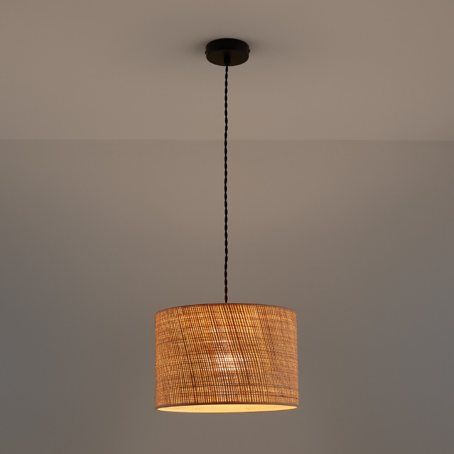 Suspension/Abat-jour en raphia Ø30 cm, Dolkie