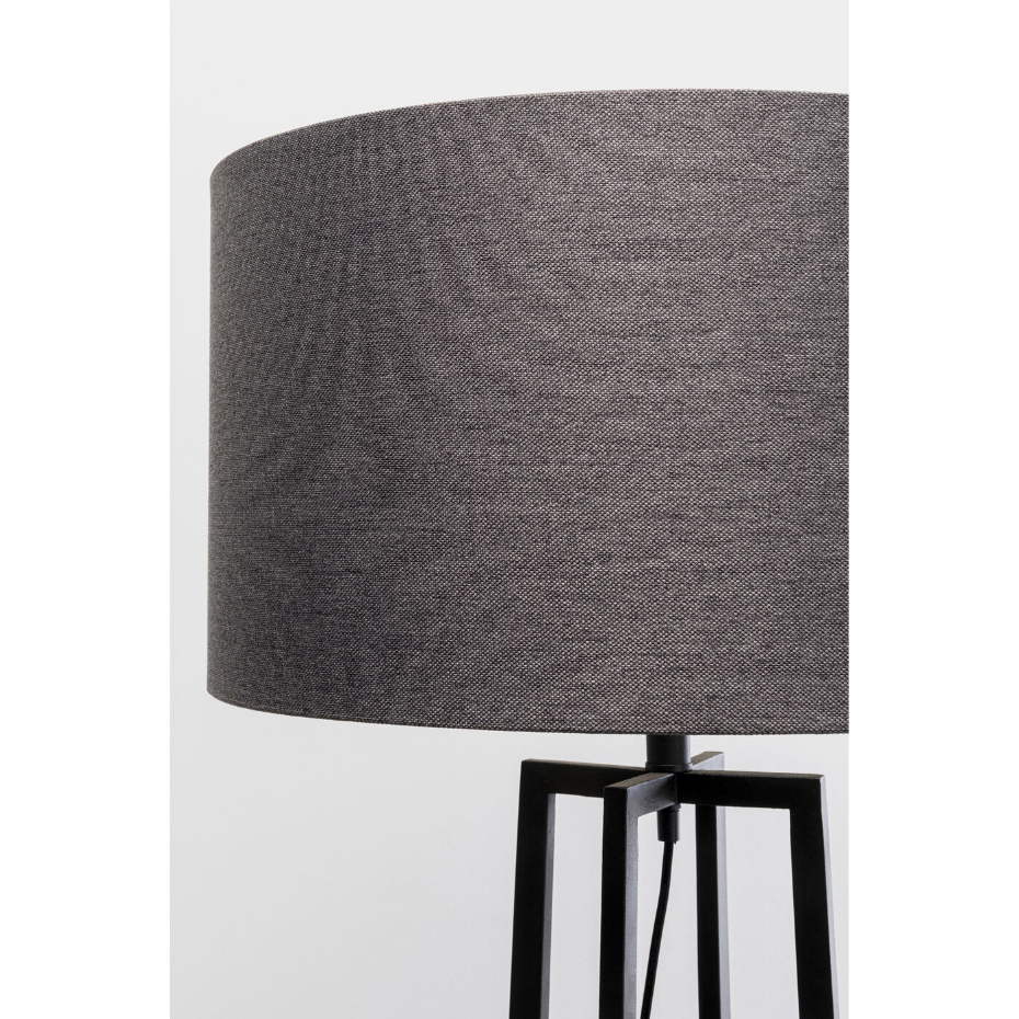 Lampadaire en acier, soie et lin, TIMON