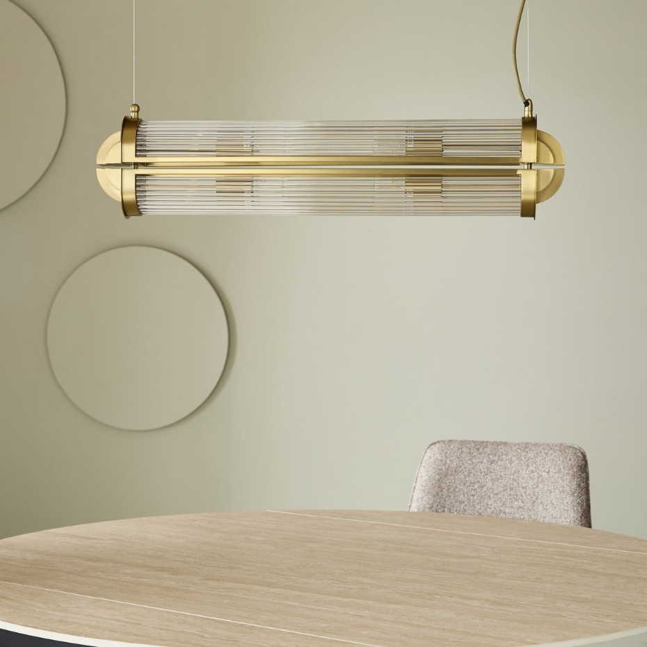 Lustre en verre et métal GRAND REX