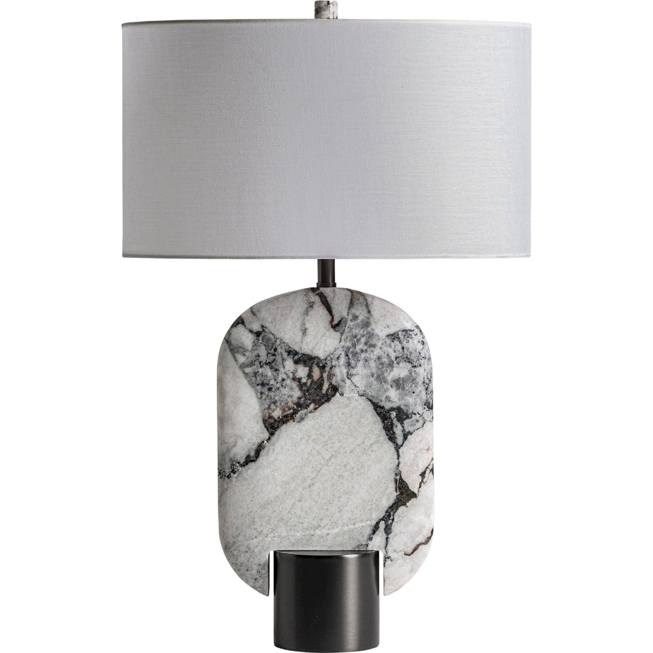 Lampe de salon en marbre  veiné art déco
