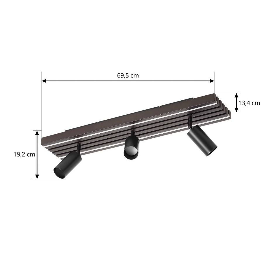 Plafonnier en bois moderneLED, Tiron