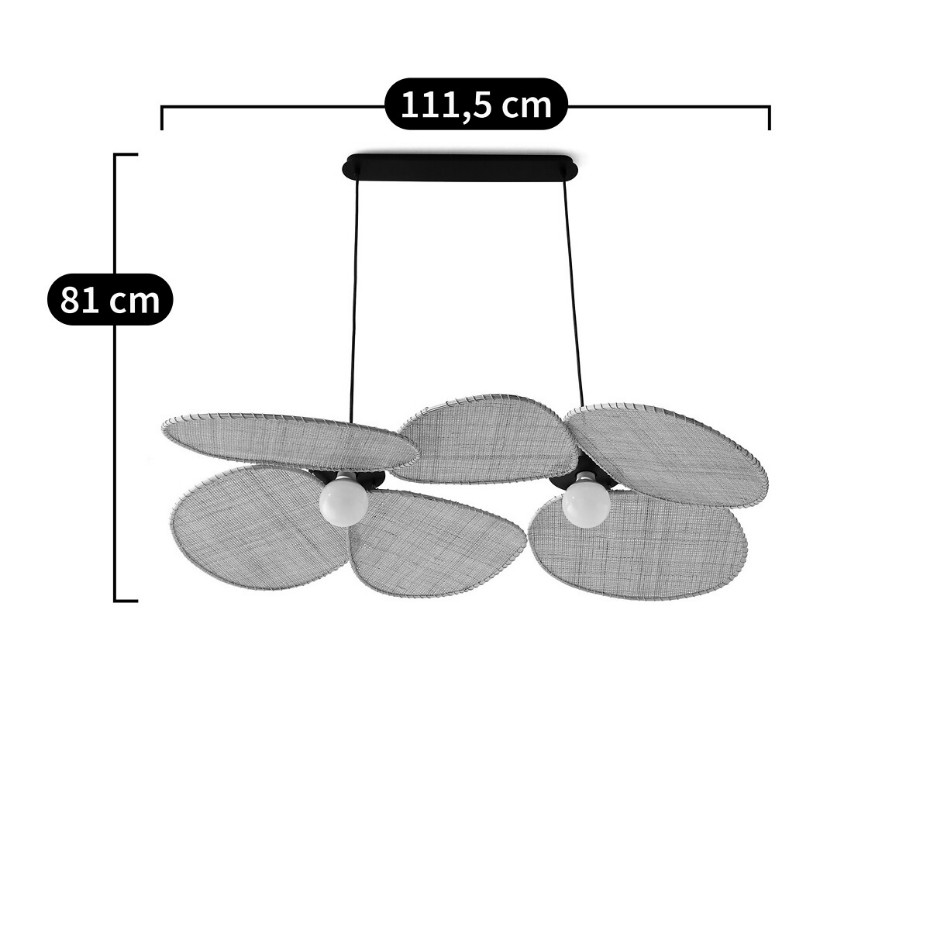 Suspension allongée Canopée, design Emmanuel Gallina