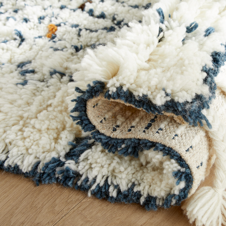 Tapis berbère épais en laine, tissé main, Naroun