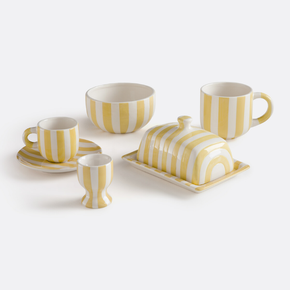 Lot de 2 coquetiers en dolomite, Darcy